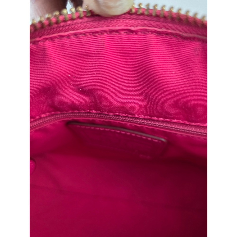 Coach Bennett Mini Satchel Pink Crossgrain Leather Crossbody Bag F33329 - Picture 16 of 16